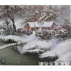 陆正峰 作品《乡村雪景》 类别: 油画X