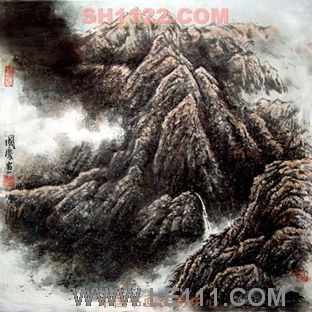 昌国庆的作品“黔山烟雨”